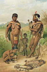 Eine Bosjesman-Familie, Frontispiz aus 